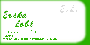 erika lobl business card